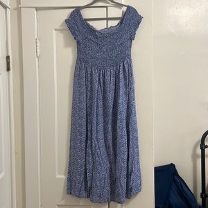 Shein Curve 2XL floral midi dress with slit